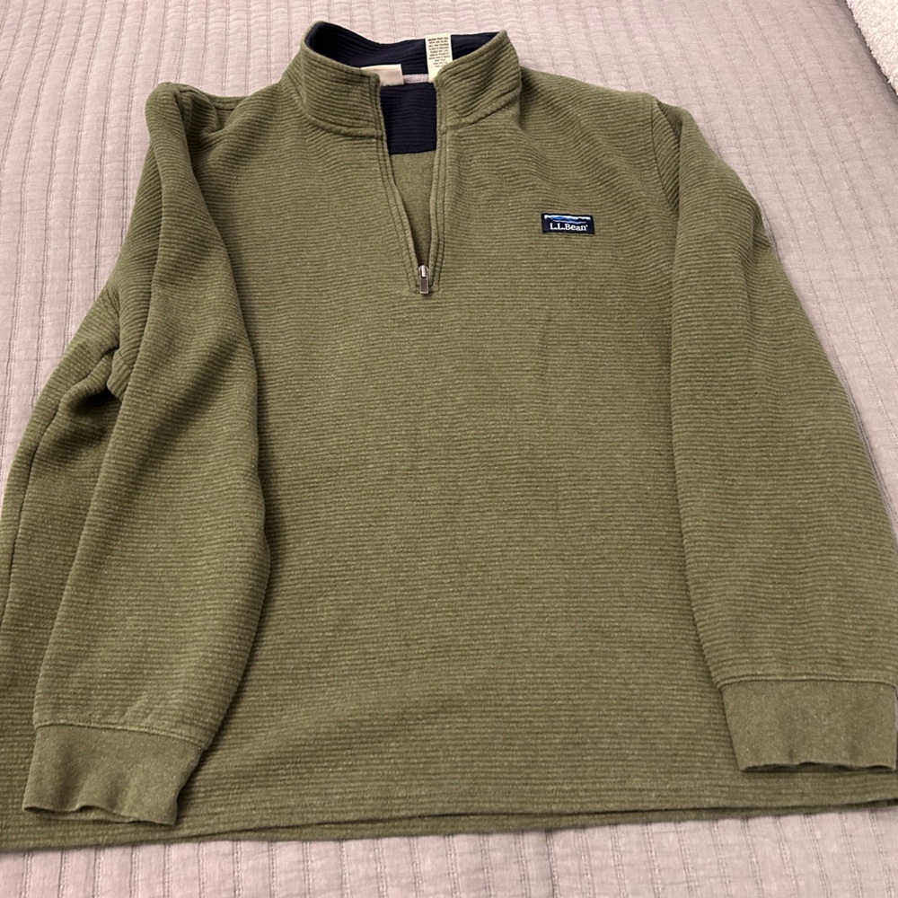 LL Bean 1/4 zip men’s XL EUC